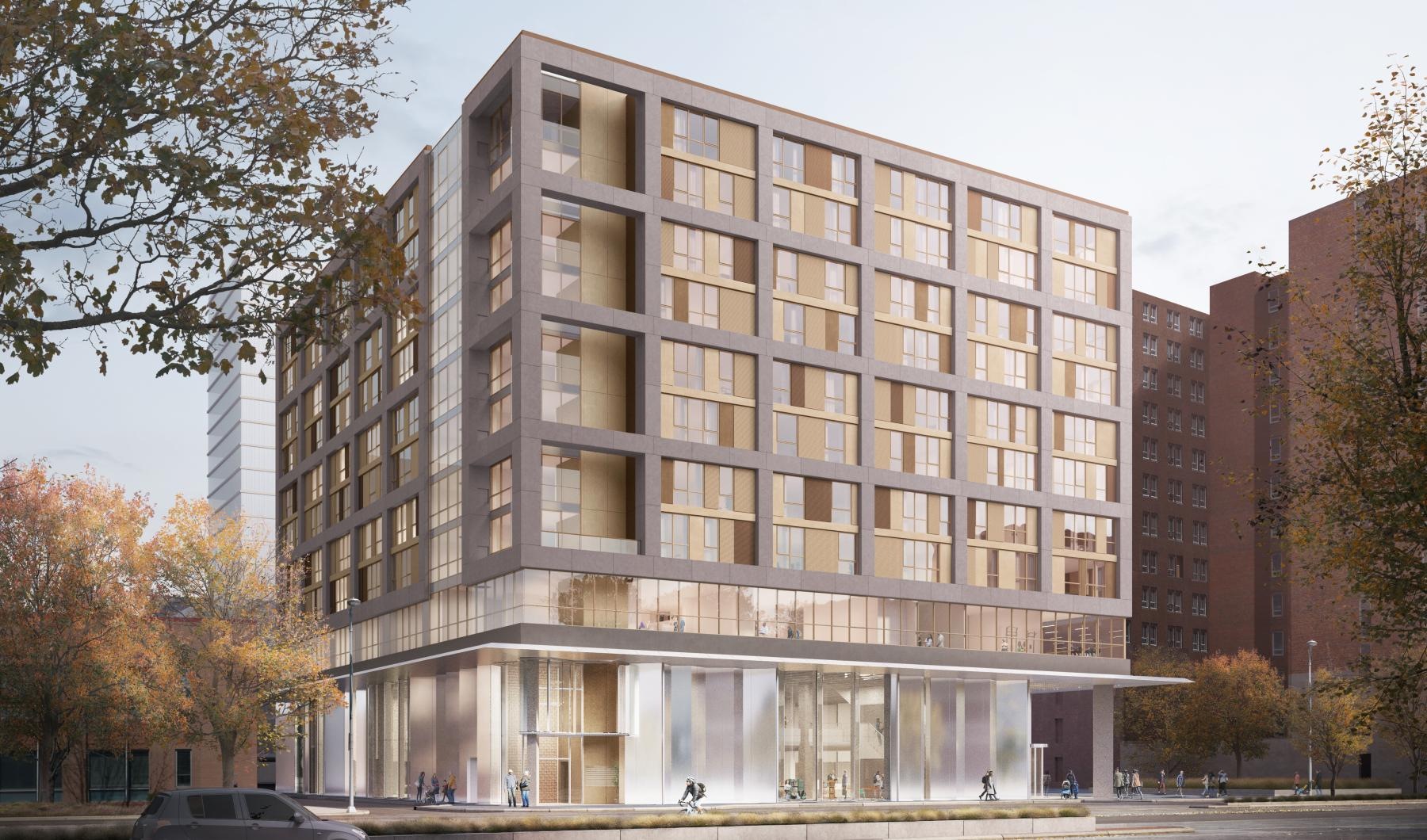 Find your perfect fit at Library Lofts a building with a parking lot